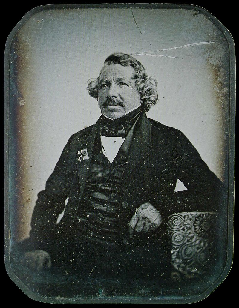 Louis Daguerre. Portrait.